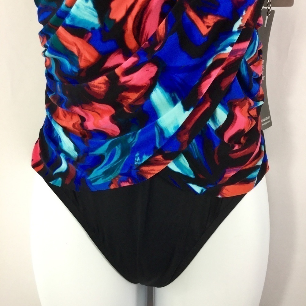 Magicsuit by Miraclesuit Expressionist Lisa One Piece Swimsuit Size 10 NWT - Picture 8 of 12